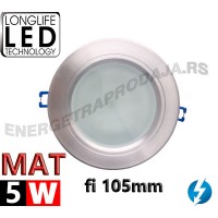 LED LAMPA ROZETNA ugradna sa MAT staklom HY011 5W